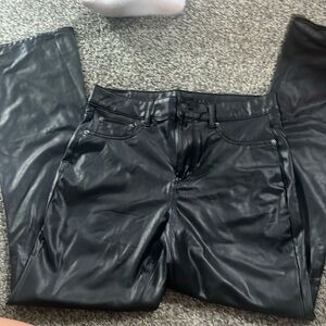 American Eagle Flare Leather pants